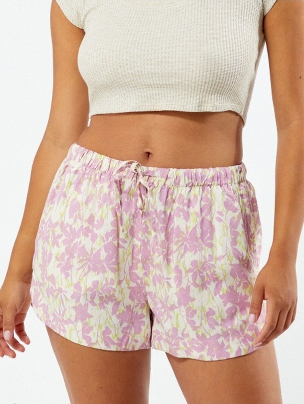 RVCA Women's Floral Print New Yume Shorts Size Large